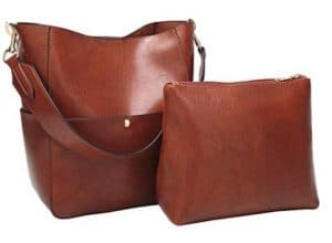 Womens Hobo Style Top Handle Tote PU Leather Handbag Shoulder Purse